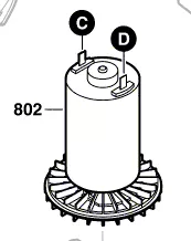 Moteur courant continu réf. 2 609 001 935 BOSCH
